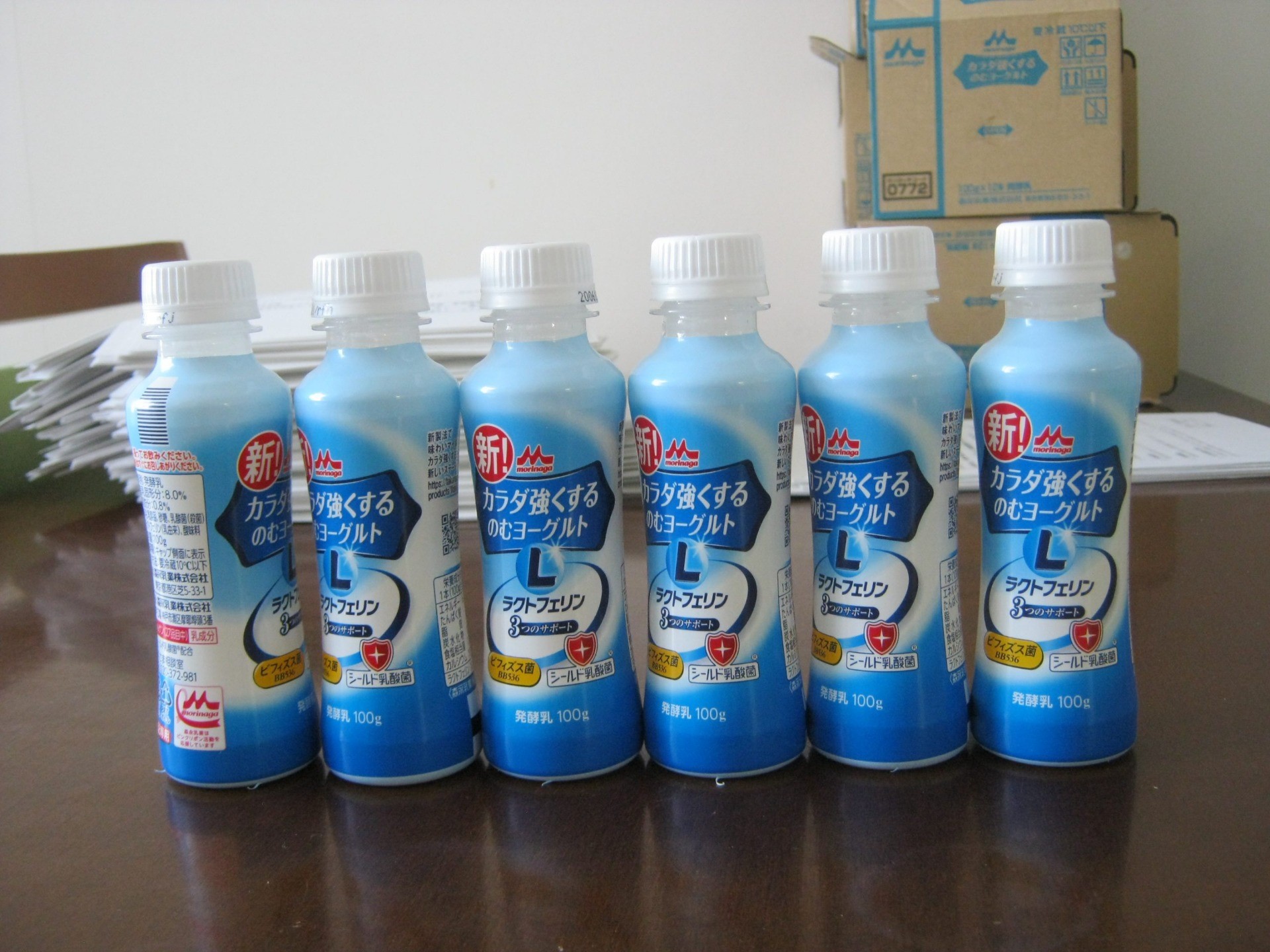 森永乳業㈱東海支店様・(有)岐雪乳販様より、のむヨーグルト96本を寄付いただきました。